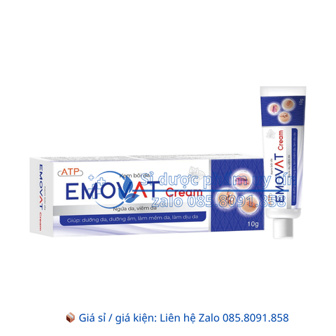 Kem bôi da Emovat giúp dưỡng da dưỡng ẩm, làm mềm da, làm dịu da hộp 10g
