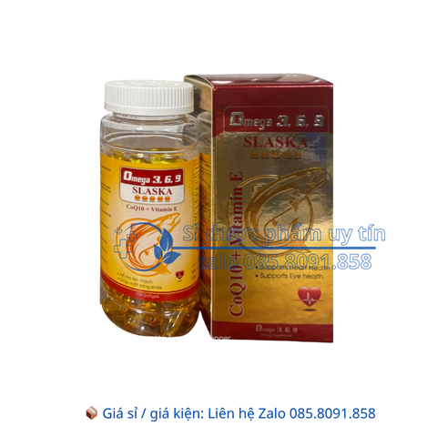 Viên uống Omega 3.6.9 Slaska giúp tăng cường thị lực, tốt cho tim mạch hộp 100 viên