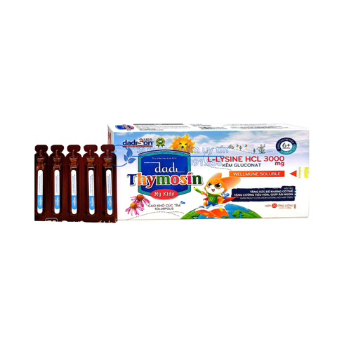 Siro dadi Thymosin My Kids giúp tăng sức đề kháng cơ thể, tăng cường tiêu hóa, giúp ăn ngon hộp 20 ống