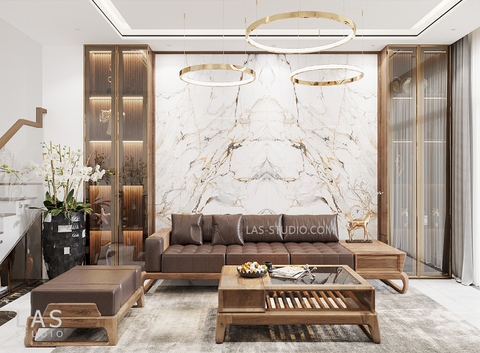 Nhà Phố Quận 8: Nội Thất Sử Dụng Gỗ Tự Nhiên và Gỗ Công Nghiệp