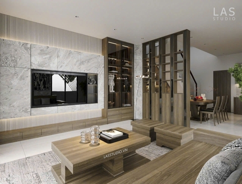 Thiết Kế Và Thi Công Nội Thất Nhà Phố Hiện Đại Tại Đức Hòa - Long An