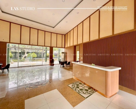 Quá trình thi công hoàn thiện nhà bán hàng Lavilla Green City