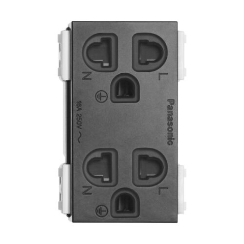 Ổ cắm đôi 3 chấu Gen-X WEG15829B-G ( CÓ VAT )