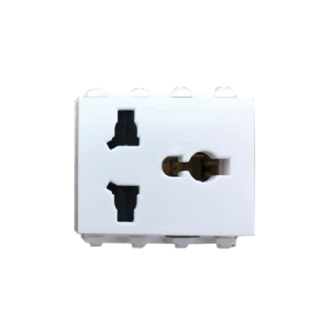 Ổ cắm đa năng Panasonic có màn che màu trắng WEI1171SW-VN ( CÓ VAT )