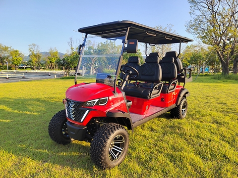 Xe Golf 6 chỗ ngồi màu đỏ - Ronking