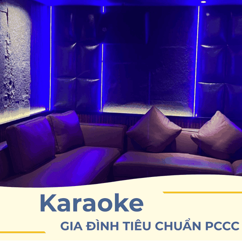 HÌNH ẢNH THI CÔNG PHÒNG KARAOKE GIA ĐÌNH TIÊU CHUẨN PCCC 60M2 TẠI QUẬN 2