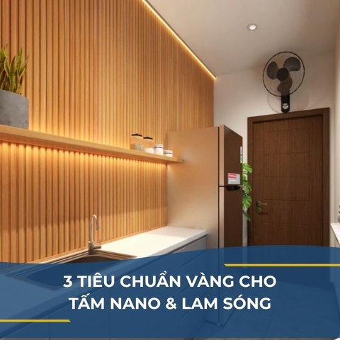 3 TIÊU CHUẨN VÀNG CHO TẤM NANO & LAM SÓNG