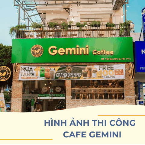HÌNH ẢNH THI CÔNG THỰC TẾ CAFE GEMINI TÂN SƠN NHÌ
