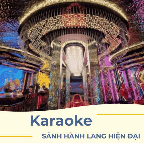 THIẾT KẾ SẢNH HÀNH LANG QUÁN KARAOKE HIỆN ĐẠI