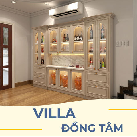THIẾT KẾ NỘI THẤT VILLA ĐỒNG TÂM - DẤU ẤN TÂN CỔ ĐIỂN & NGHỆ THUẬT TRƯNG BÀY