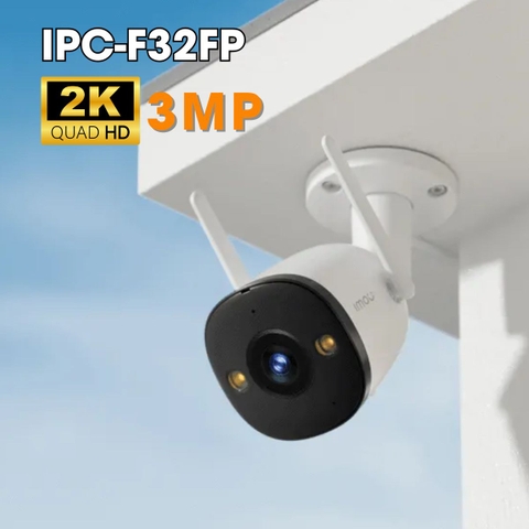 Camera Wifi 3.0 IMOU IPC-F32FP - Thân, Full Color, H265, cố định, có mic