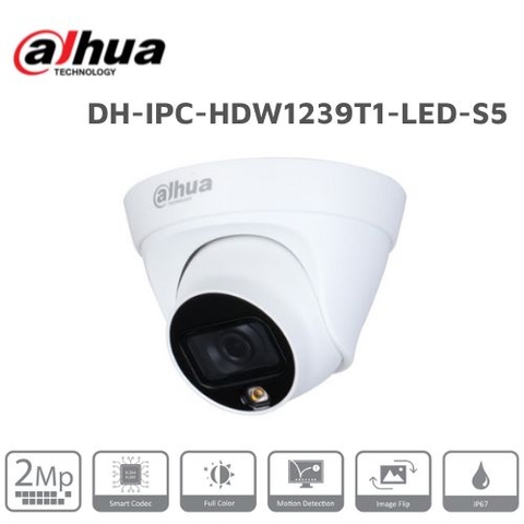 Camera Full-Color 2.0MP Dahua DH-IPC-HDW1239T1-LED-S5-VN