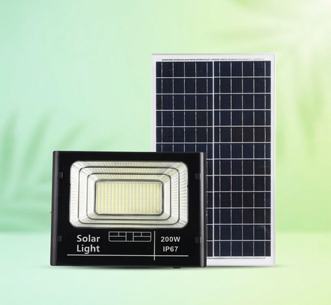 Đèn led pha chiếu sáng năng lượng mặt trời, sử dụng ngoài trời, LS-PL200, công suất: 200W