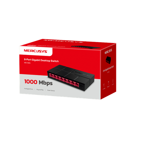 Switch Để Bàn 8 Cổng 10/100/1,000 Mbps - MS108G