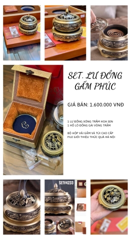 SET QUÀ LƯ ĐỒNG GẤM PHÚC