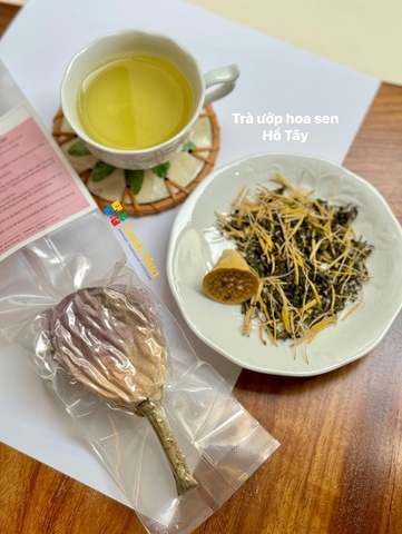 Trà ướp hoa Sen Hồ Tây đặc biệt (02 bông)