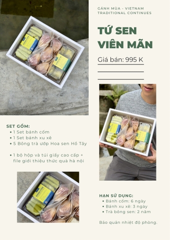 SET QUÀ SEN VIÊN MÃN
