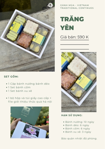SET QUÀ TRĂNG YÊN