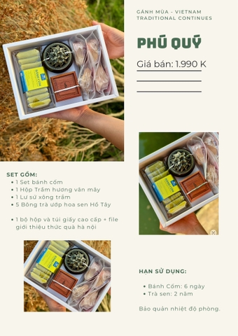 SET QUÀ PHÚ QUÝ (5 hoa sen trà)