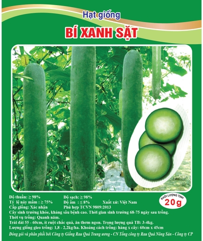 Hạt giống bí xanh sặt GRQ 601