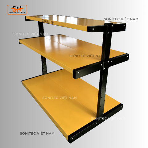 Kệ Trưng Bày Dụng Cụ Điều Chỉnh Chiều Cao – Kệ Sắt Sơn Tĩnh Điện 3 Tầng
