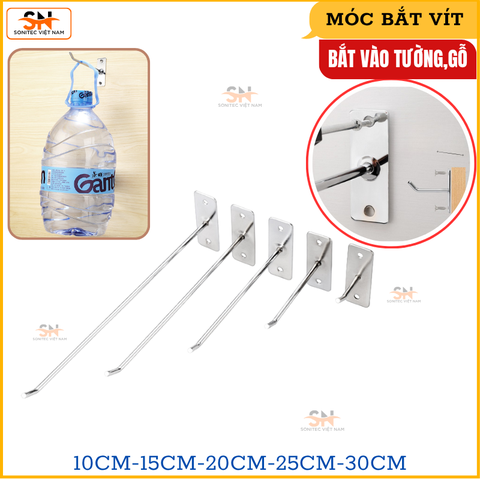 Móc Treo Phụ Kiện Bắn Vít – Móc Gắn Tường, Gỗ | Treo Gọn Gàng, Dễ Lắp Đặt