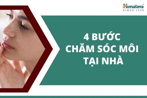 4 bước chăm sóc môi tại nhà: Nói không với môi khô, thâm, nứt nẻ!