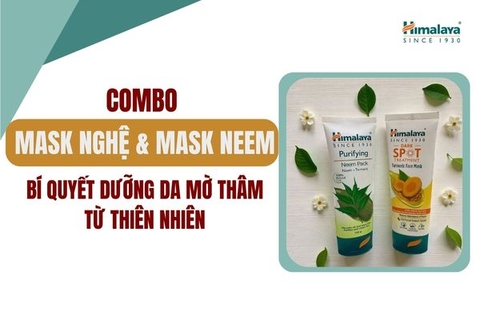Combo Mask Nghệ & Mask Neem: Bí quyết dưỡng da mờ thâm từ thiên nhiên