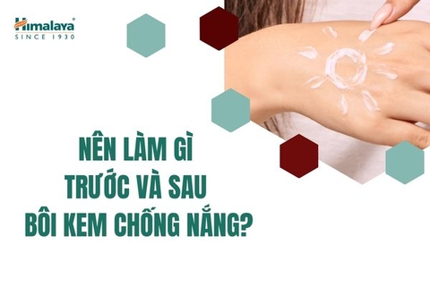 Nên làm gì trước và sau bôi kem chống nắng?