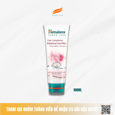 [30/11/2026] Sữa rửa mặt trắng da mịn màng Himalaya Clear Complexion Brightening Face Wash 100ml