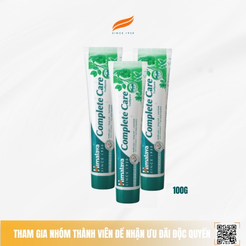 [COMBO 3] KEM ĐÁNH RĂNG BẢO VỆ NƯỚU HIMALAYA COMPLETE CARE TOOTHPASTE (3 tuýp)