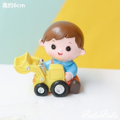 Trang trí kỹ sư nhỏ - máy xúc