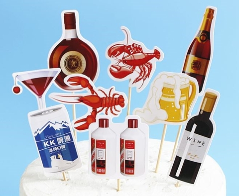 Set que cắm rượu + tôm hùm