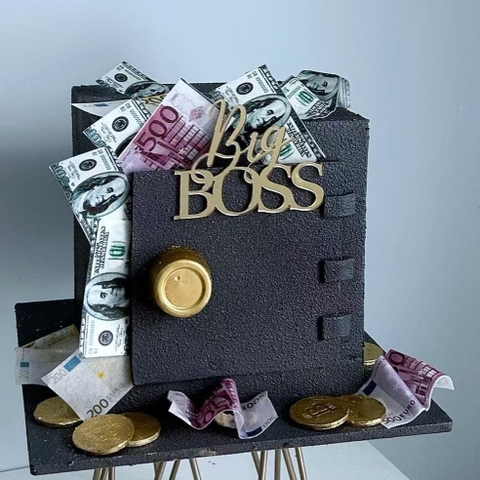 Topper mica mẫu mới Big Boss vàng