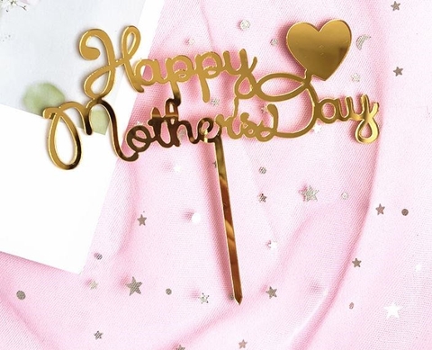 Topper mica HP Mother's day vàng