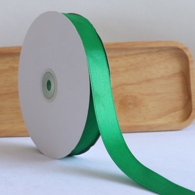RB lụa 2cm cuộn to màu xanh lá cây