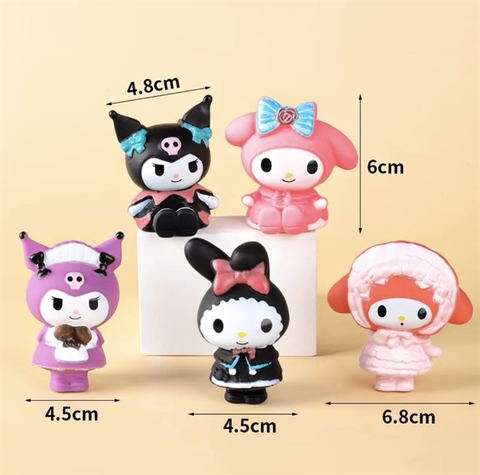 Set trang trí mô hình Kuromi nhựa sz to (loại đẹp)