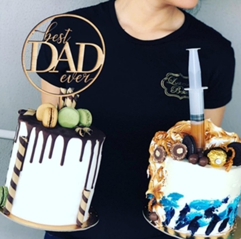 Topper mica Best Dad Ever
