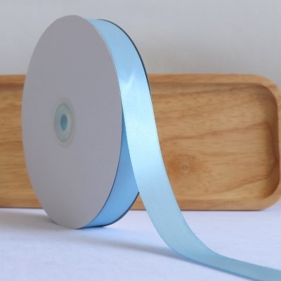 RB lụa 2cm cuộn to màu xanh da trời