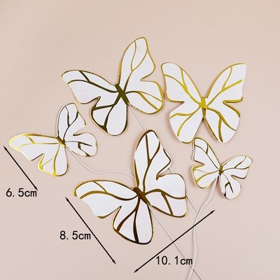 Set que cắm giấy bướm hồng