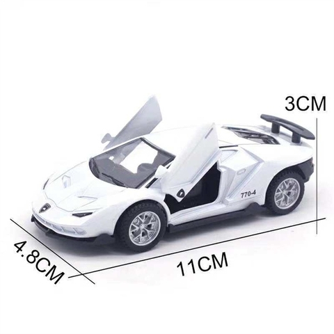 Trang trí siêu xe Lambo trắng