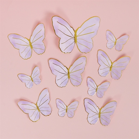 Set que cắm bướm vân tím(que sắt)