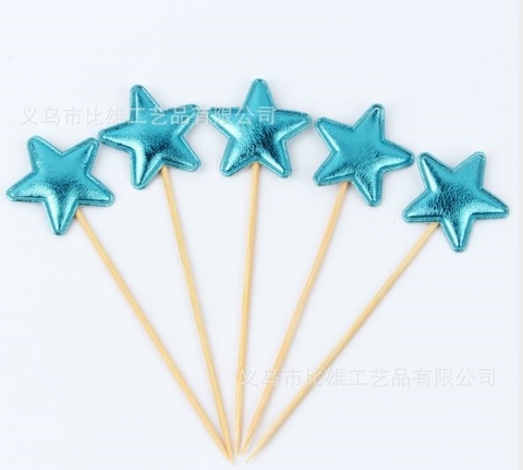 Que cắm sao da xanh dương (5 que)