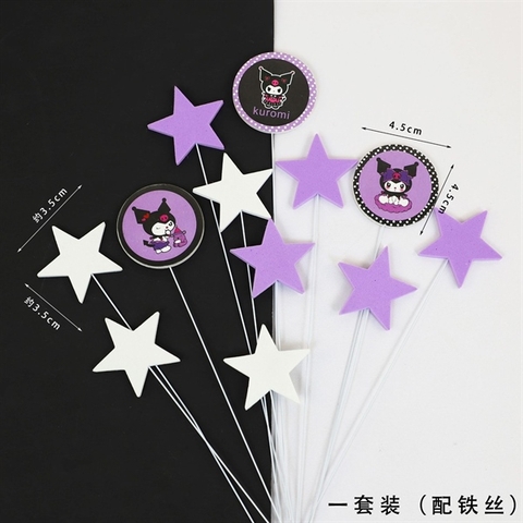 Set que sắt Kuromi + sao trắng + tím