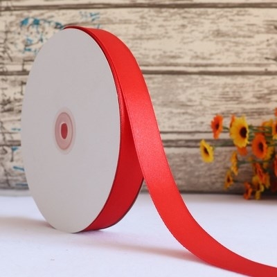 RB lụa 2cm cuộn to màu đỏ