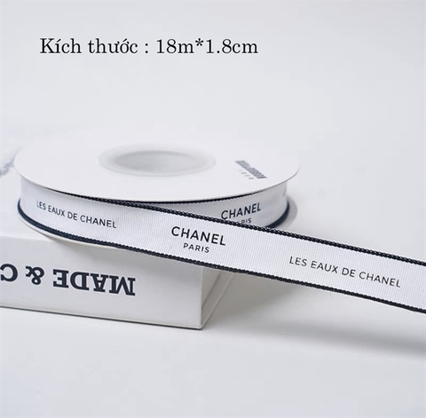 Cuộn ruy băng trắng Les Eaux De Chanel