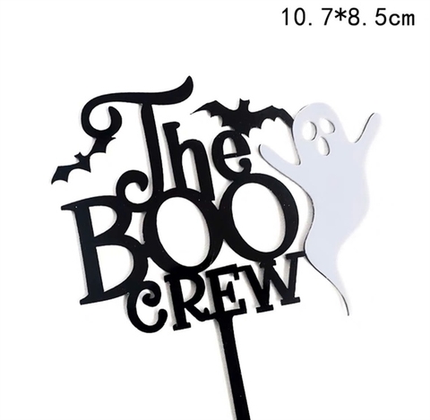 Topper mica Halloween con ma trắng + The Boo Crew