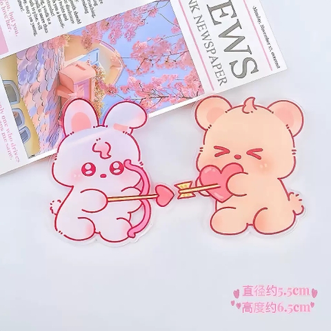 Set mica Gấu và Thỏ bắn cung tên tình yêu