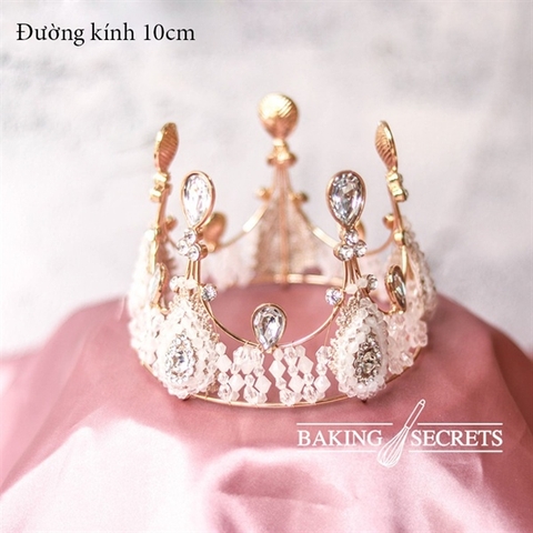 Trang trí vương miện pha lê dk 10cm