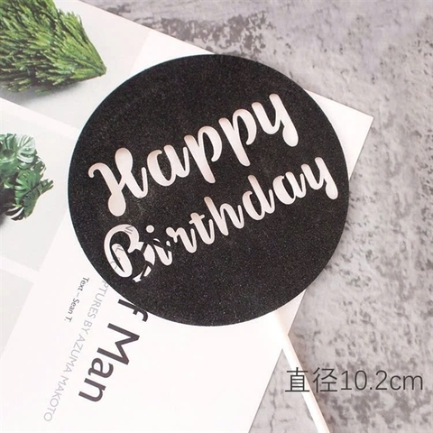 Que HPBD tròn đen